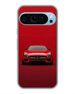 Чехол для Google Pixel 9 Pro с картинкой «Красный Mercedes AMG»