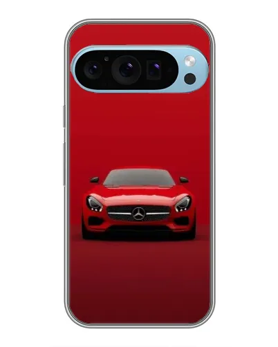 Чехол для Google Pixel 9 Pro с картинкой «Красный Mercedes AMG»
