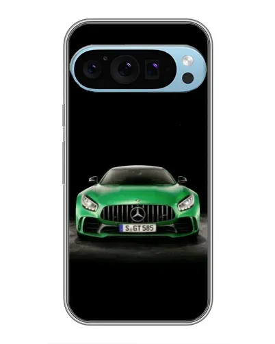 Чохол для Google Pixel 9 Pro з картинкою «Mercedes — неоновий лого»