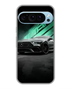 Чохол для Google Pixel 9 Pro з картинкою «Темний Mercedes AMG»