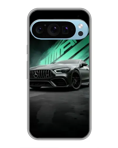 Чохол для Google Pixel 9 Pro з картинкою «Темний Mercedes AMG»