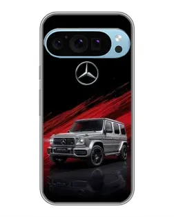 Чохол для Google Pixel 9 Pro з картинкою «Mercedes G-Class червоний»