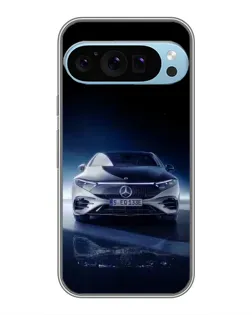 Чохол для Google Pixel 9 Pro з картинкою «Нічний Mercedes EQ»
