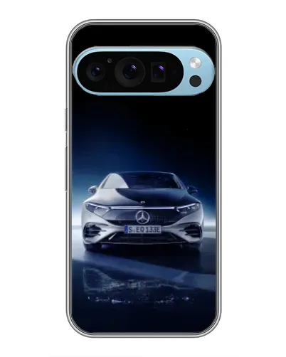 Чохол для Google Pixel 9 Pro з картинкою «Нічний Mercedes EQ»