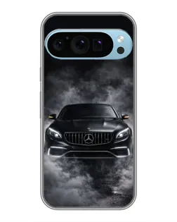 Чохол для Google Pixel 9 Pro з картинкою «Mercedes у диму»