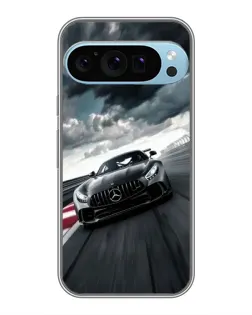 Чохол для Google Pixel 9 Pro з картинкою «Гоночний Mercedes AMG»
