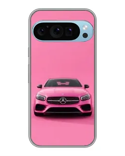 Чохол для Google Pixel 9 Pro з картинкою «Рожевий Mercedes AMG»