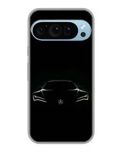 Чохол для Google Pixel 9 Pro з картинкою «Mercedes — силует авто»