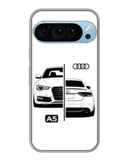 Чохол для Google Pixel 9 Pro з картинкою «Audi — контрастний дизайн»