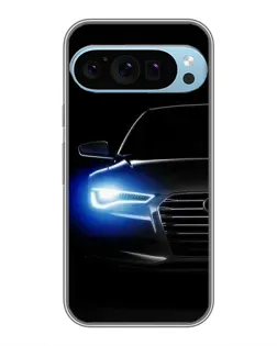 Чохол для Google Pixel 9 Pro з картинкою «Неоновий погляд Audi»