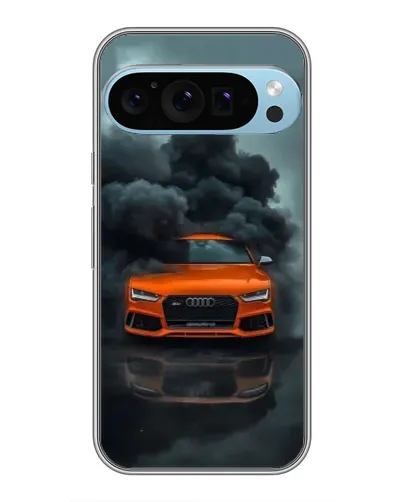 Чохол для Google Pixel 9 Pro з картинкою «Audi у хмарах диму»