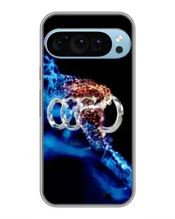 Чохол для Google Pixel 9 Pro з картинкою «Енергія лого Audi»