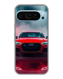 Чохол для Google Pixel 9 Pro з картинкою «Audi RS — червоний стиль»