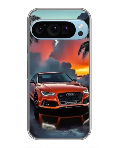 Чохол для Google Pixel 9 Pro з картинкою «Audi — захід сонця»