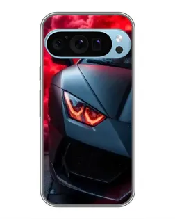 Чохол для Google Pixel 9 Pro з картинкою «Lamborghini червоне сяйво»