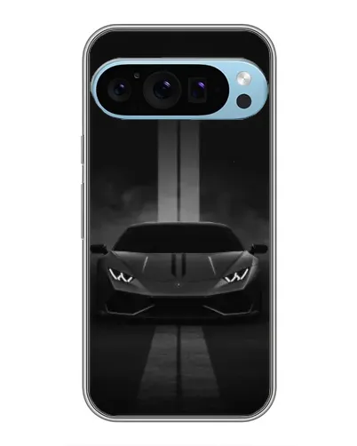 Чохол для Google Pixel 9 Pro з картинкою «Lamborghini симетрія доріг»