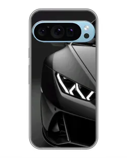 Чохол для Google Pixel 9 Pro з картинкою «Lamborghini фари деталізація»