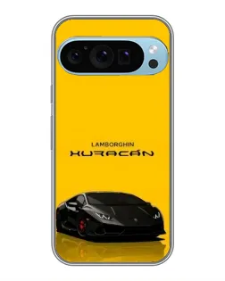 Чохол для Google Pixel 9 Pro з картинкою «Lamborghini Huracan чорний»