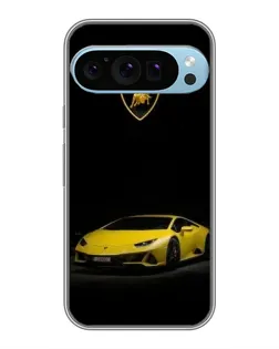 Чохол для Google Pixel 9 Pro з картинкою «Lamborghini жовтий акцент»