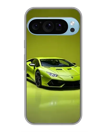 Чохол для Google Pixel 9 Pro з картинкою «Салатовий Lamborghini Huracan»