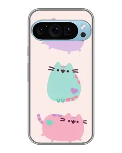 Чохол для Google Pixel 9 Pro з картинкою «Pusheen тріо»