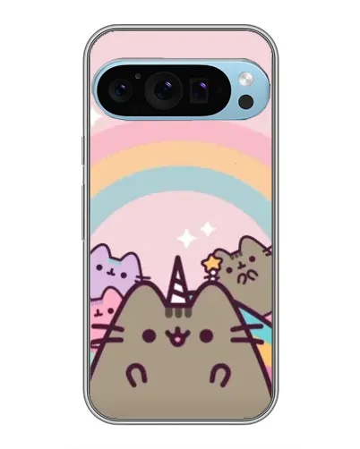 Чохол для Google Pixel 9 Pro з картинкою «Єдиноріг Pusheen»