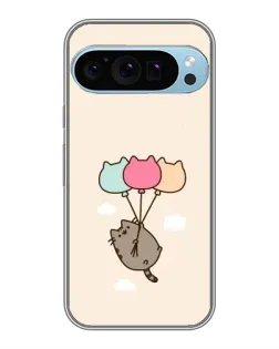 Чехол для Google Pixel 9 Pro с картинкой «Пушин на шариках»