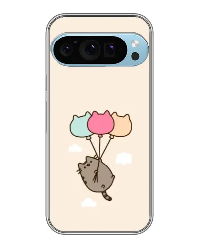 Чехол для Google Pixel 9 Pro с картинкой «Пушин на шариках»