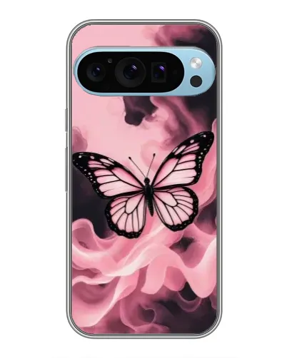 Чехол для Google Pixel 9 Pro с картинкой «Бабочка в дыму»