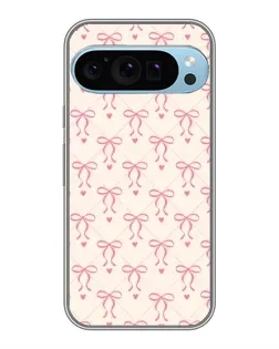 Чохол для Google Pixel 9 Pro з картинкою «Рожеві бантики Coquette»