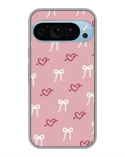 Чохол для Google Pixel 9 Pro з картинкою «Серця та банти»