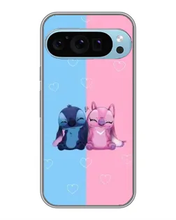 Чохол для Google Pixel 9 Pro з картинкою «Stitch та Angel Love»