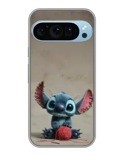 Чохол для Google Pixel 9 Pro з картинкою «Стіч на чоричневому фоні»