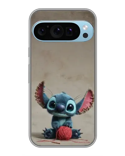 Чехол для Google Pixel 9 Pro с картинкой «Стич на коричневом фоне»