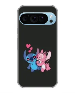 Чохол для Google Pixel 9 Pro з картинкою «Анжел цілує Стіча»