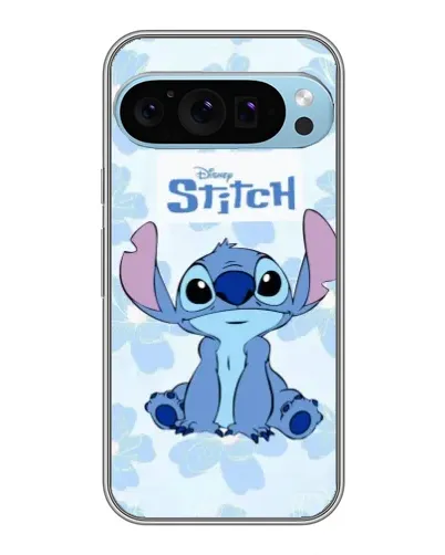 Чехол для Google Pixel 9 Pro с картинкой «Stitch среди цветов»