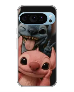 Чехол для Google Pixel 9 Pro с картинкой «Стич и Ангел»