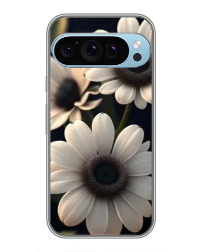 Чохол для Google Pixel 9 Pro з картинкою «Білі маргаритки макро»