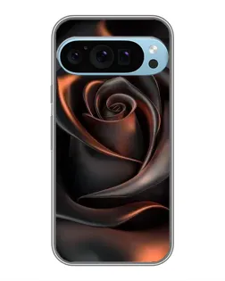 Чохол для Google Pixel 9 Pro з картинкою «Шовкова чорна троянда»