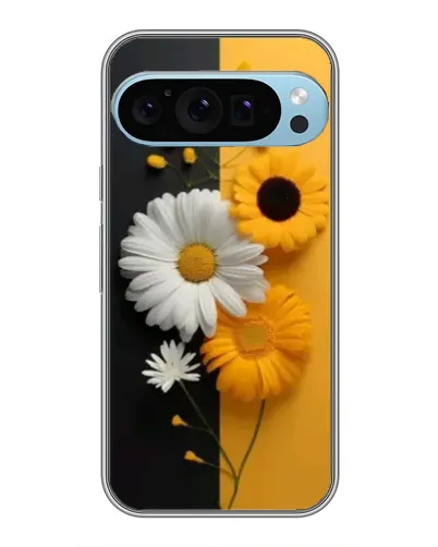 Чохол для Google Pixel 9 Pro з картинкою «Соняшник та ромашка»
