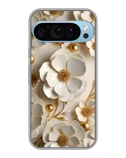 Чохол для Google Pixel 9 Pro з картинкою «Білі паперові квіти»