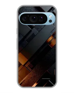 Чохол для Google Pixel 9 Pro з картинкою «Чорні геометричні блоки»
