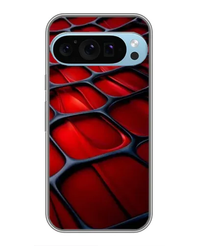 Чохол для Google Pixel 9 Pro з картинкою «Червона глянцева сітка»