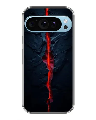 Чохол для Google Pixel 9 Pro з картинкою «Червона лавова тріщина»