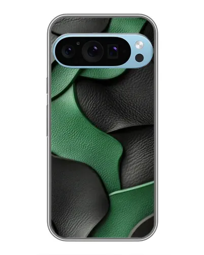 Чохол для Google Pixel 9 Pro з картинкою «Зелені шкіряні хвилі»