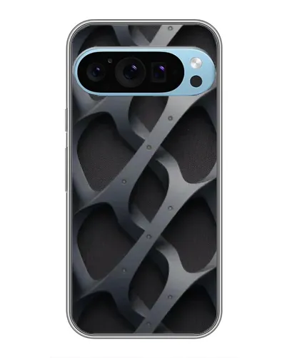 Чохол для Google Pixel 9 Pro з картинкою «Об'ємне сіре плетіння»