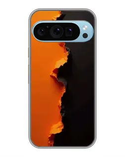 Чохол для Google Pixel 9 Pro з картинкою «Помаранчевий розлом»