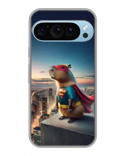 Чохол для Google Pixel 9 Pro з картинкою «Капі-мен супергерой»