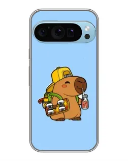 Чохол для Google Pixel 9 Pro з картинкою «Капібара на скейті»