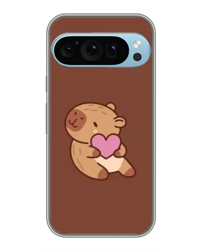 Чохол для Google Pixel 9 Pro з картинкою «Капібара з серцем»